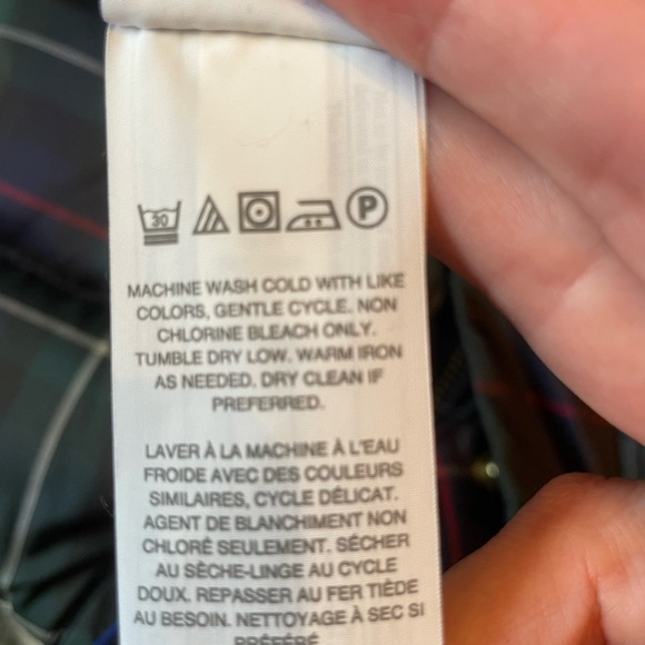 J. Crew Puffer Vest Women's Size S Quilted Stewart Tartan Plaid Pockets Full Zip - Picture 11 of 11